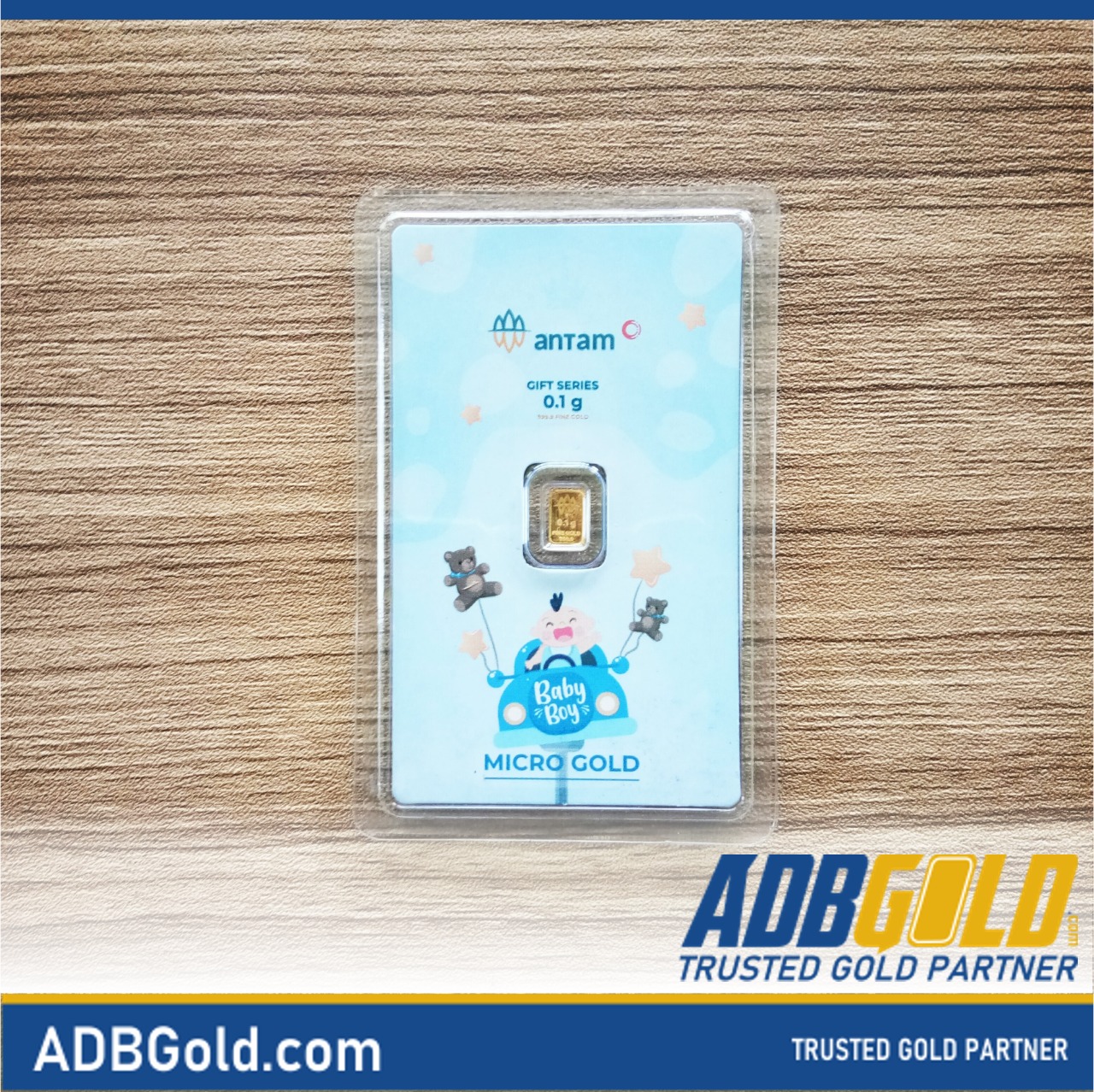 Micro Gold 0,1 gram - Baby Boy Car