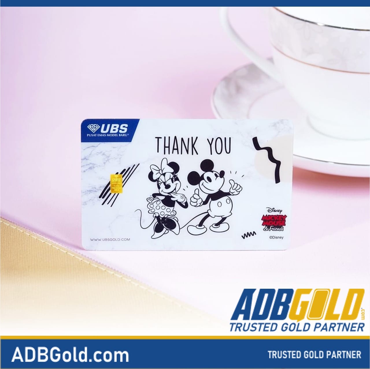 UBS Disney Gift Series 0,1 gram - Mickey & Minnie Mouse Thank You
